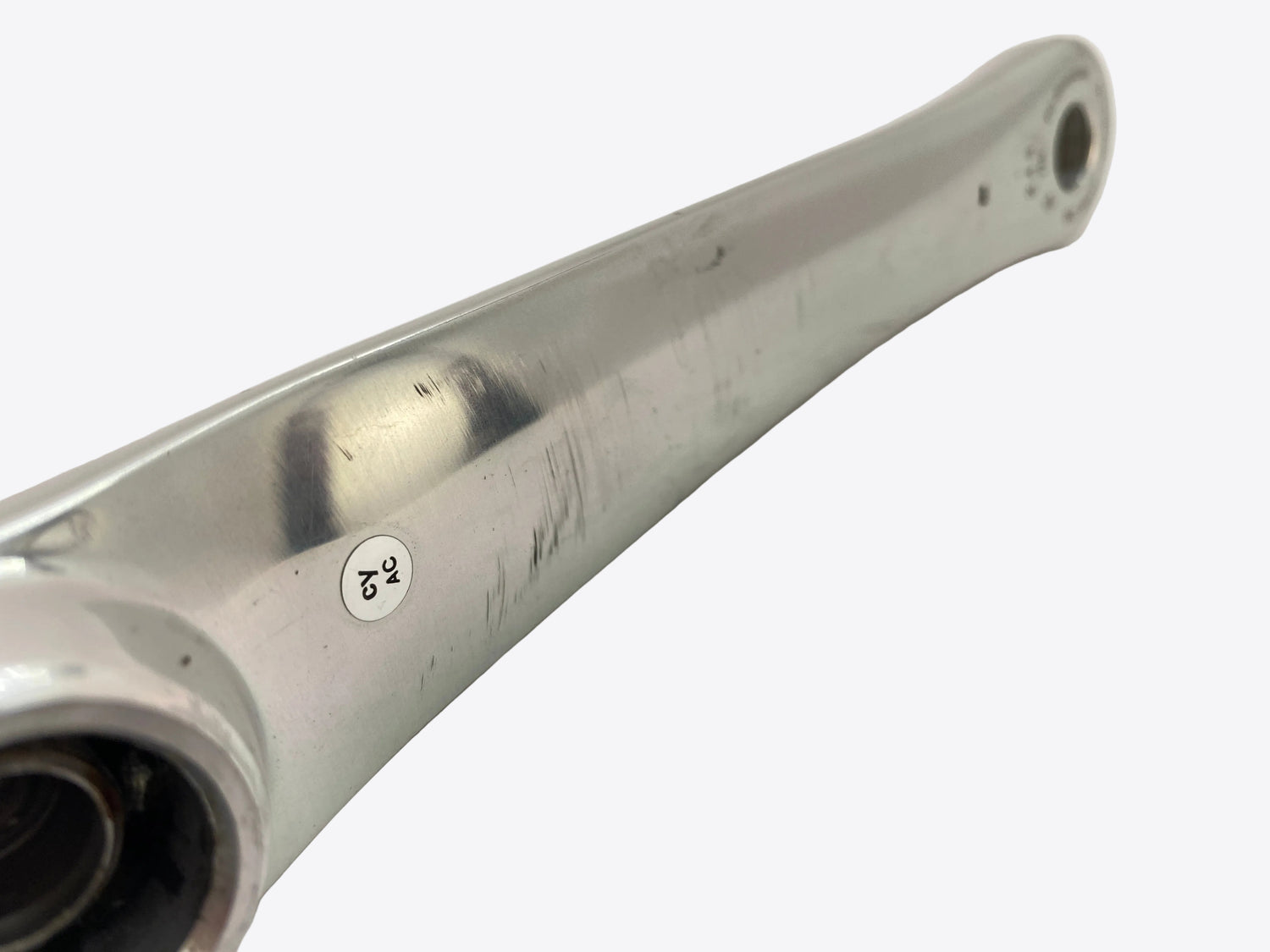 backside view of the left crank arm