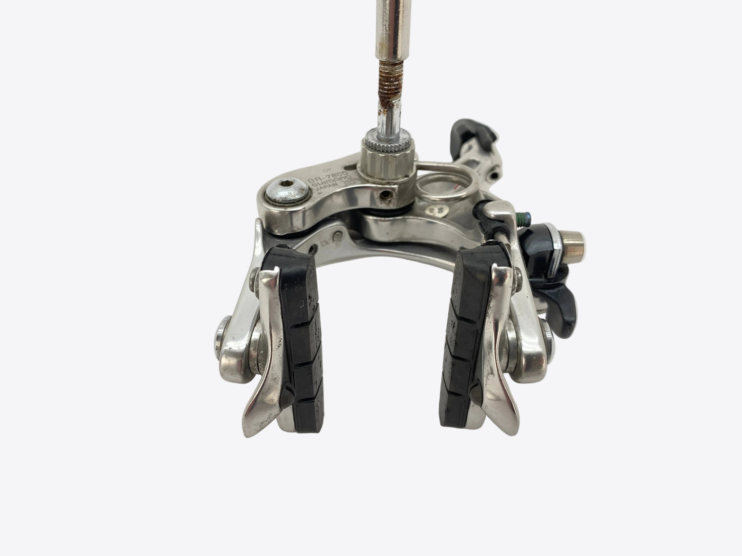 underside view of the front brake