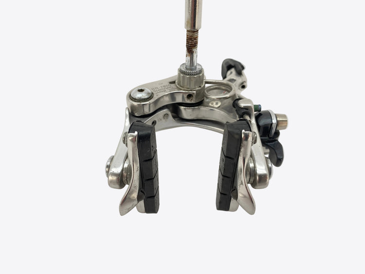 underside view of the front brake