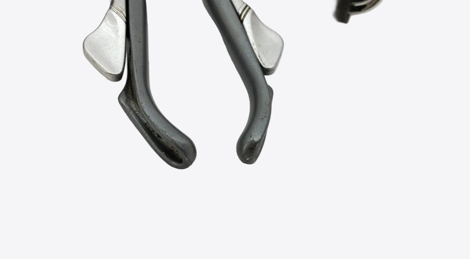 close up of the lever ends