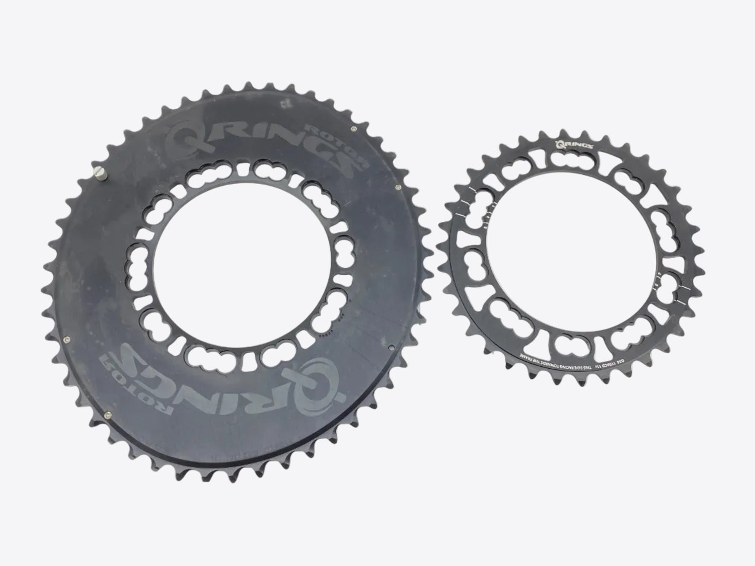 main view of the chainrings