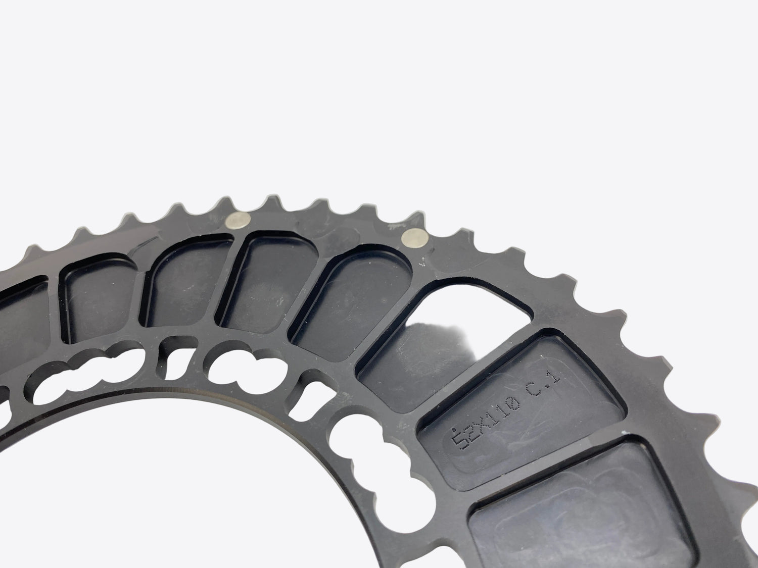 backside view of the chainring