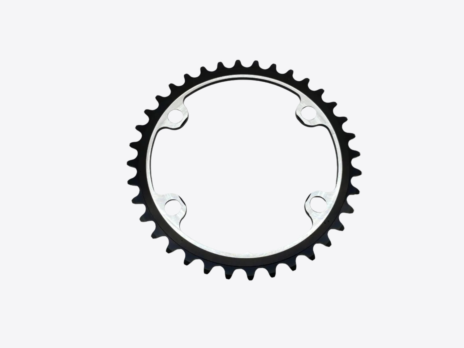backside view of the chainring