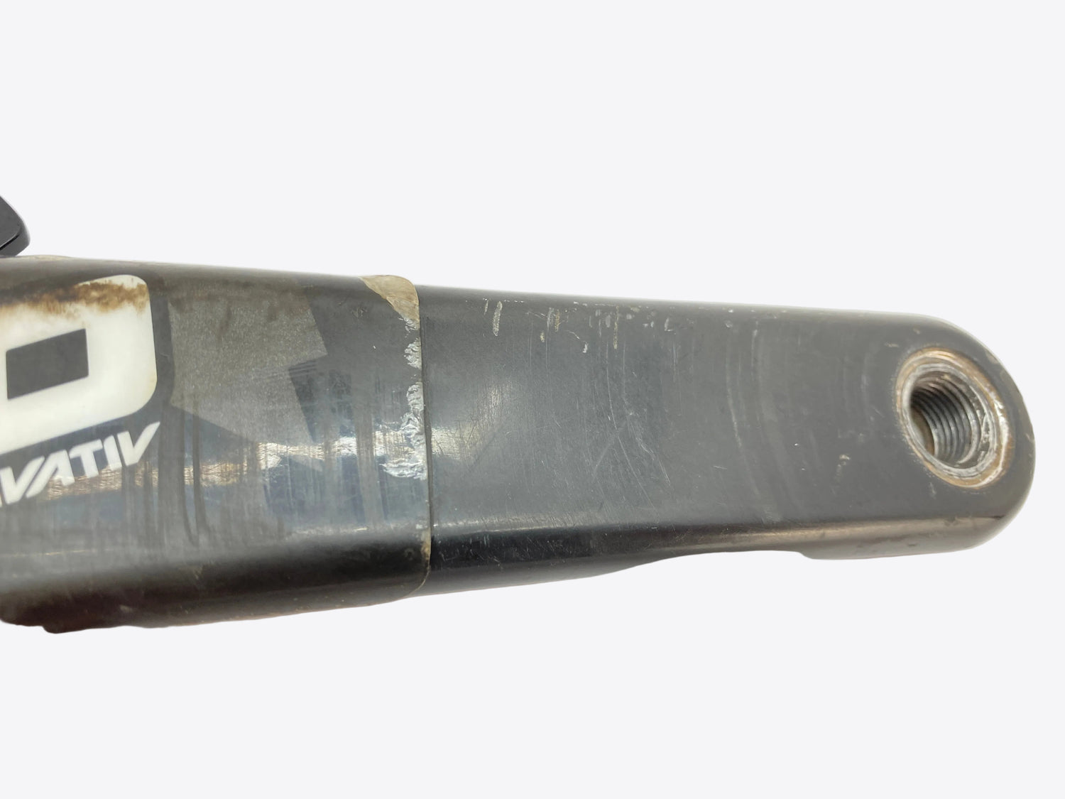 scratches on the crank arm face