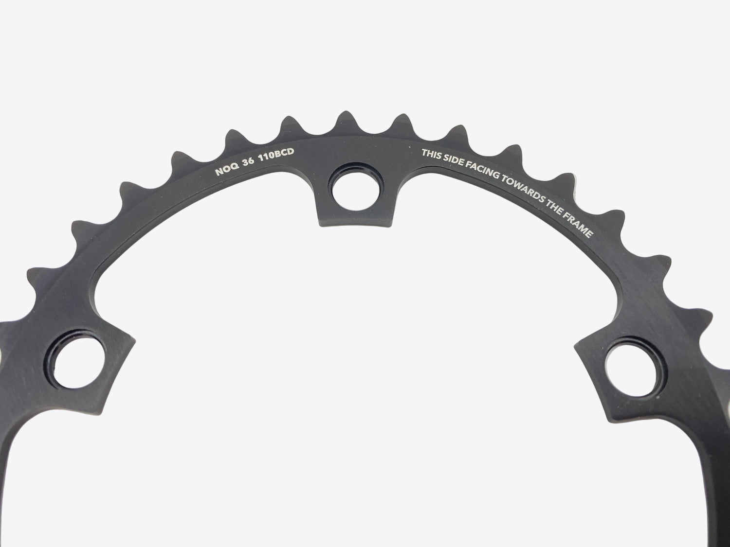 close up of the chainring
