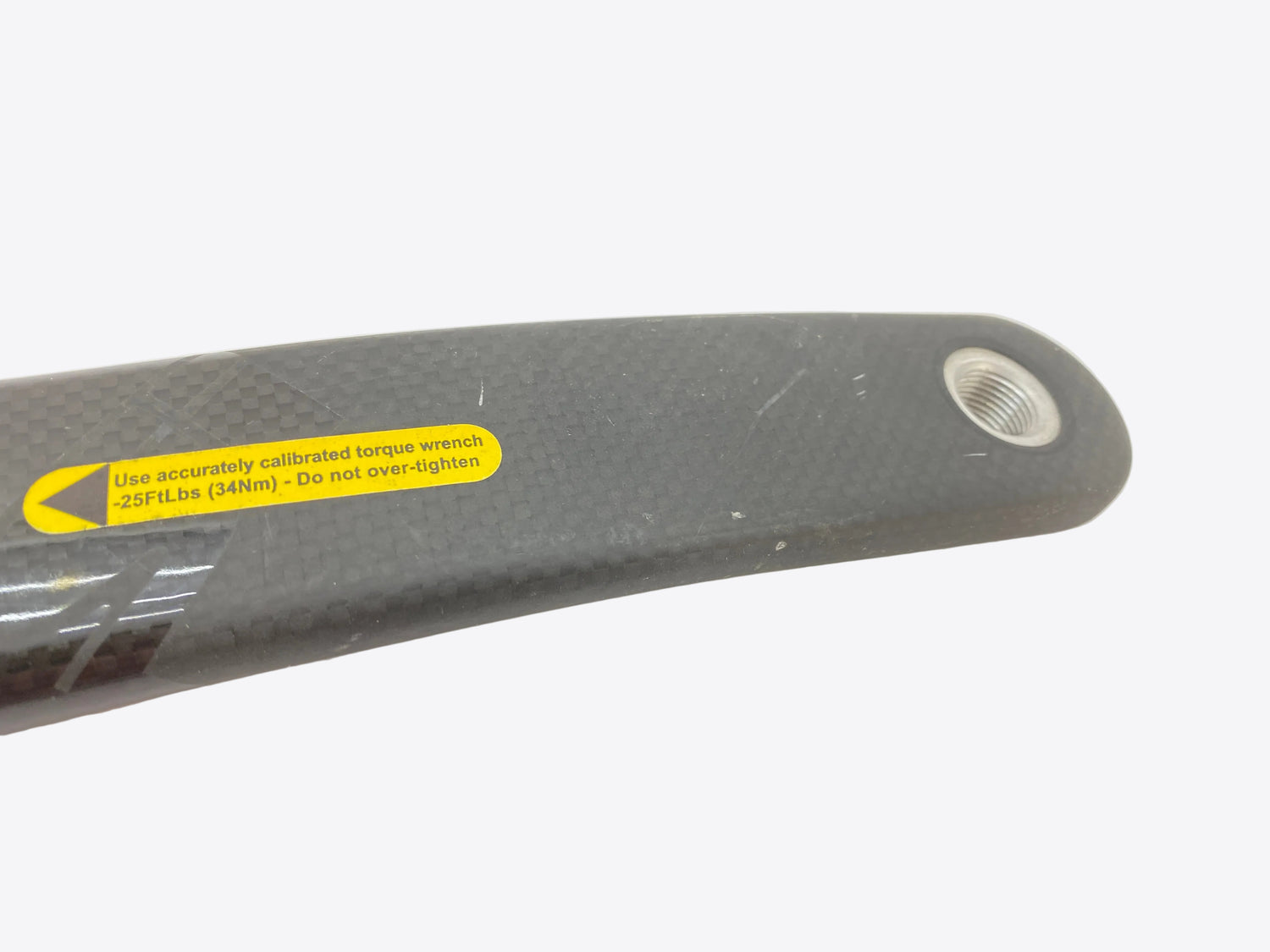 view of the crank arm face