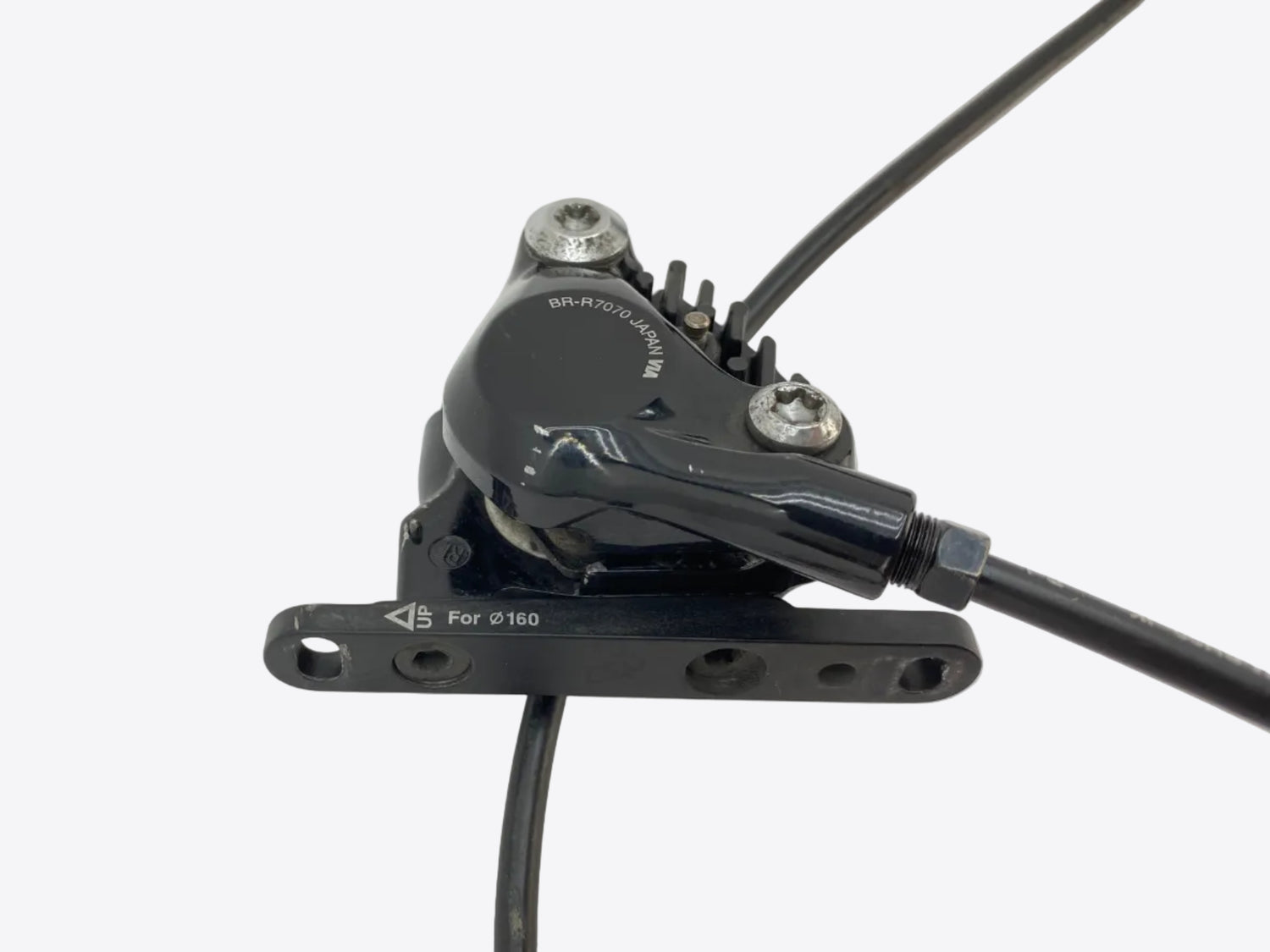 underside view of the brake