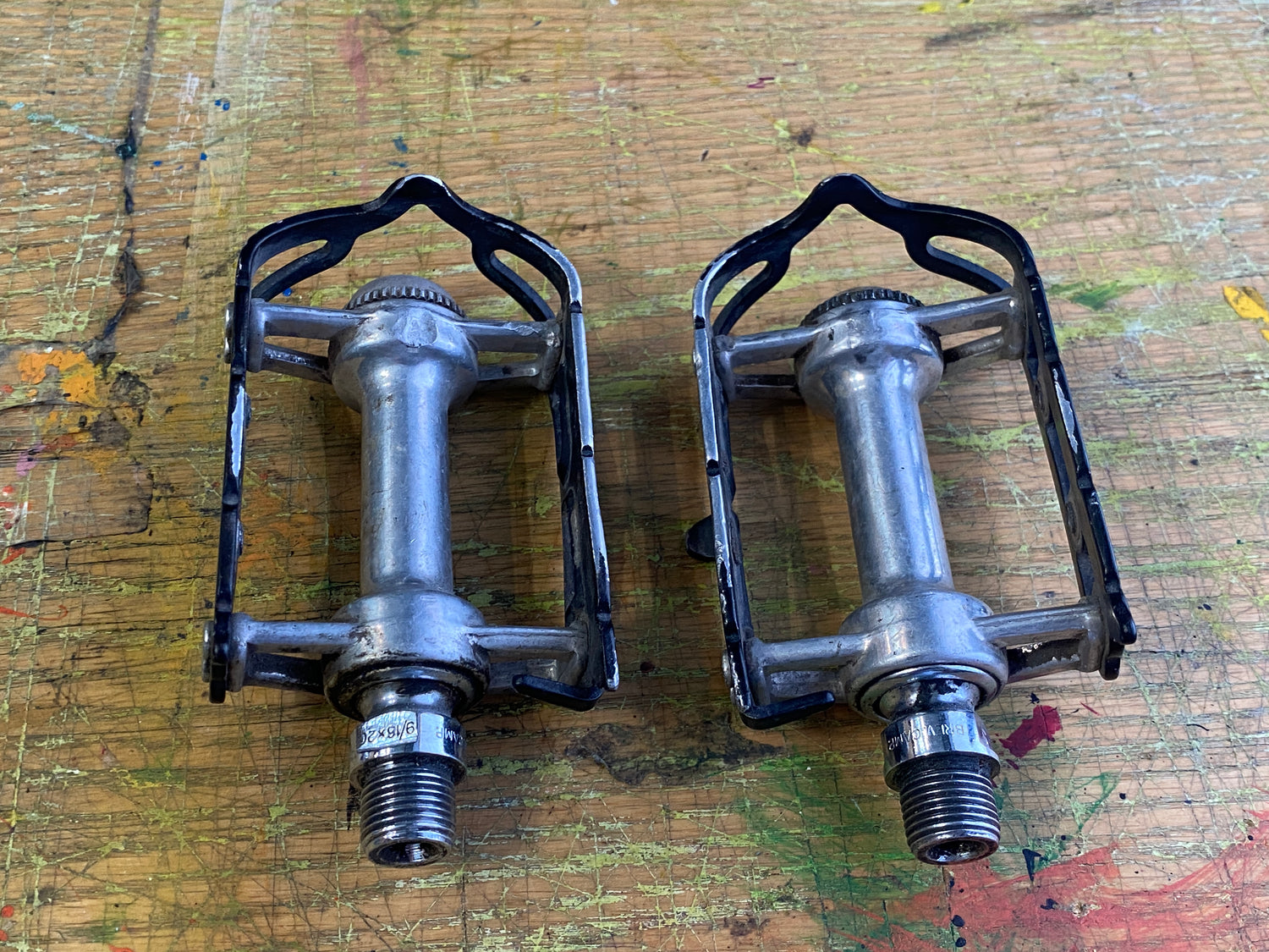 campagnolo pedale record Campagnolo Super Record Toe Clip Pedals 9/16