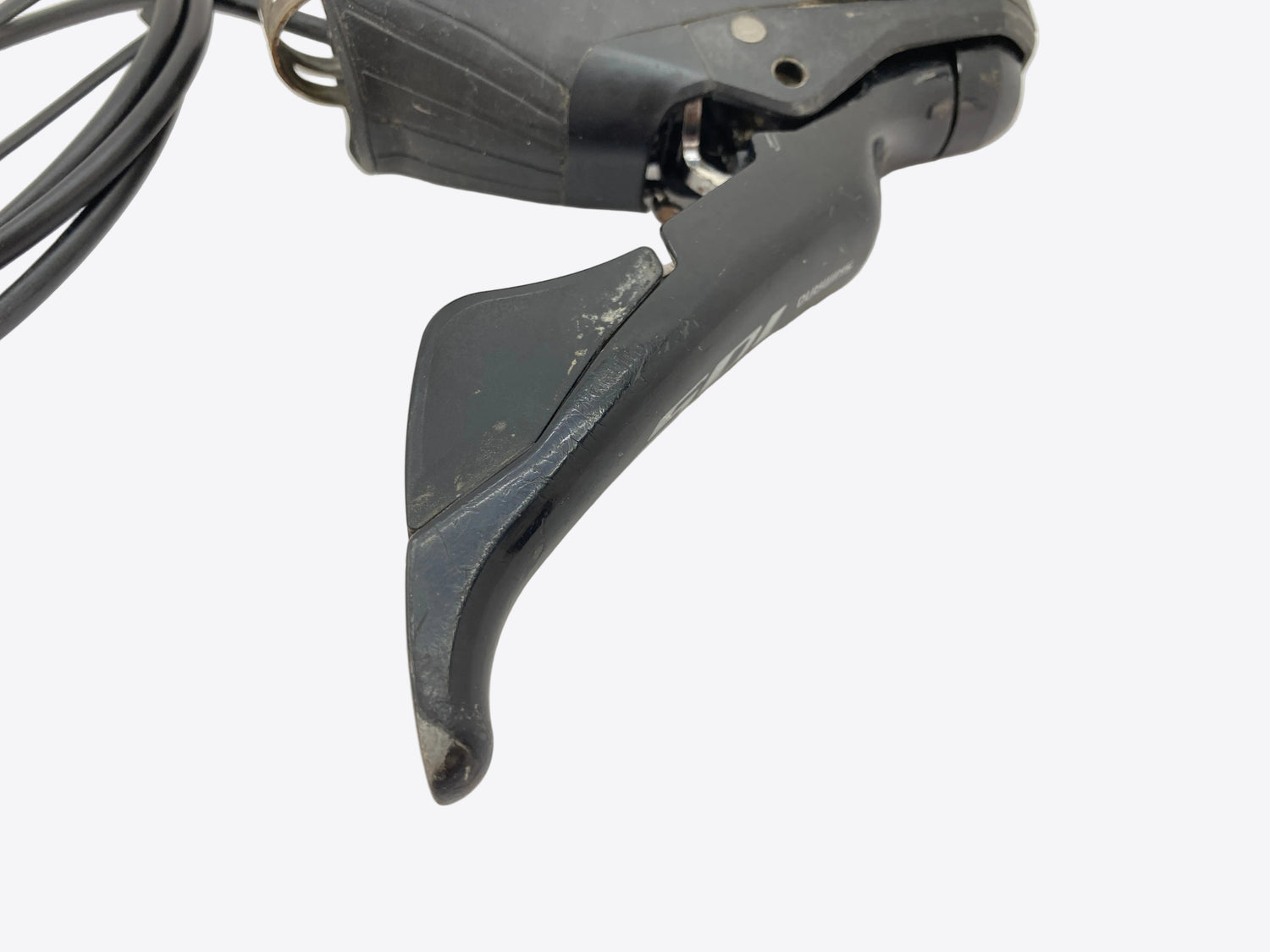 close up of the lever