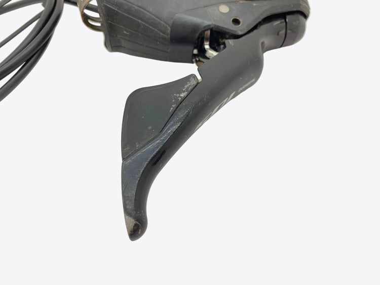 close up of the lever