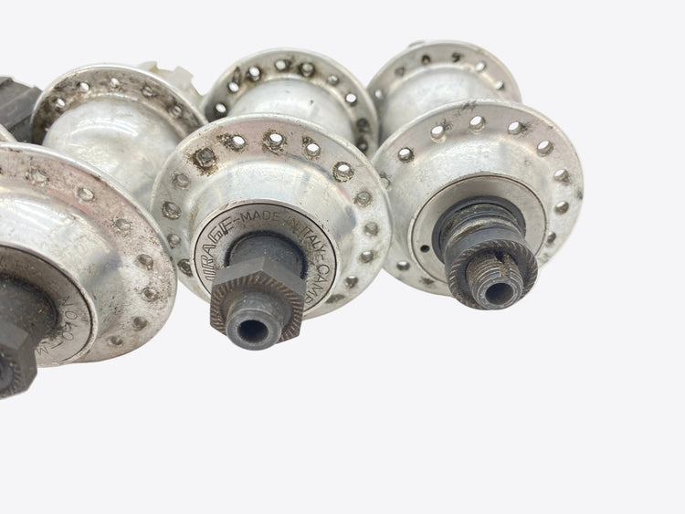 side view of two rear hubs
