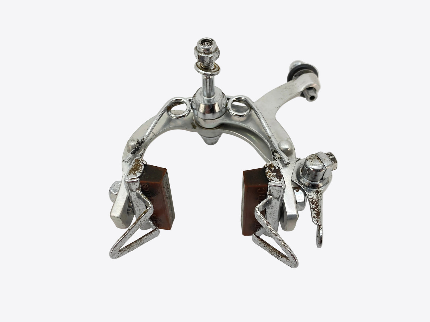underside view of the rear brake