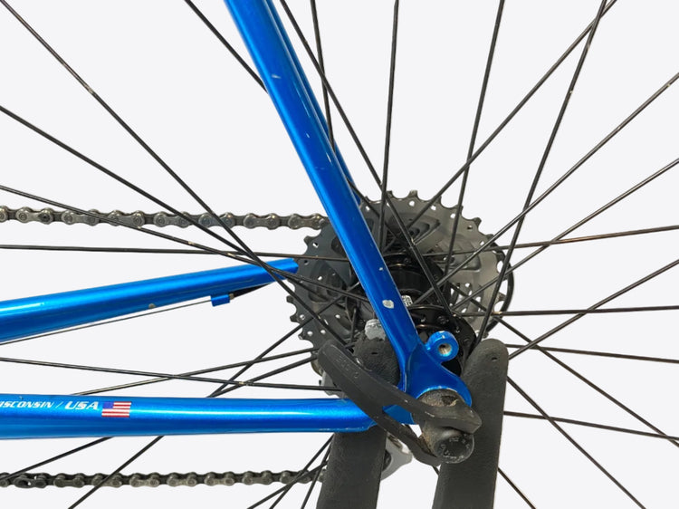 scratches on the left seat stay