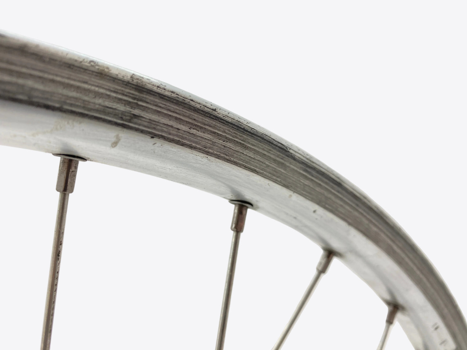 close up of the brake track