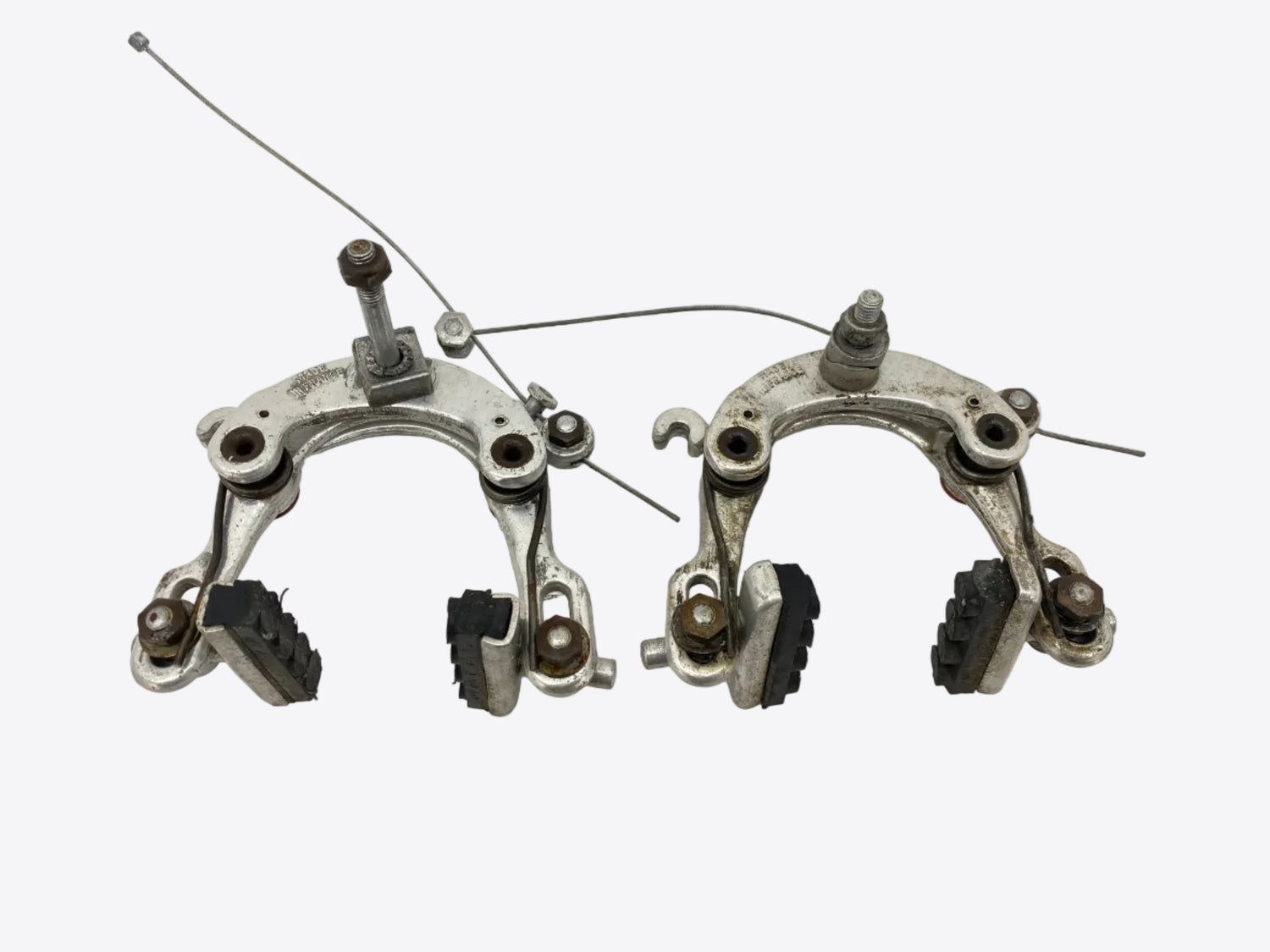 backside view of the brakes
