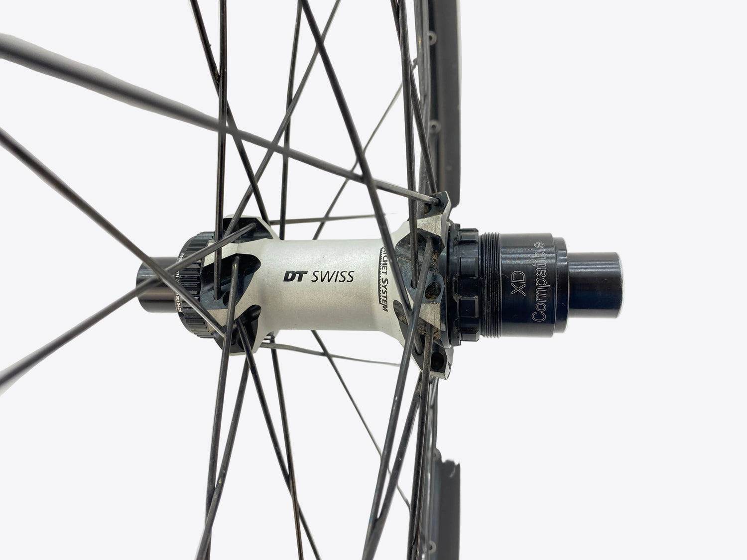close up of the rear hub