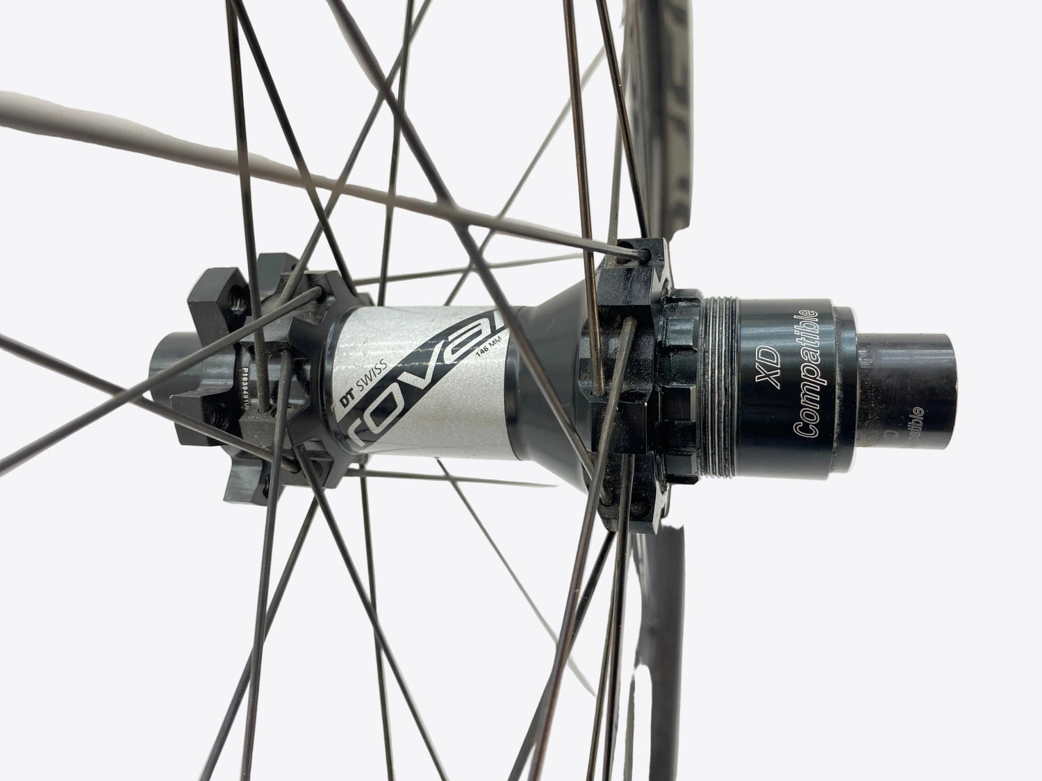 close up of the rear hub