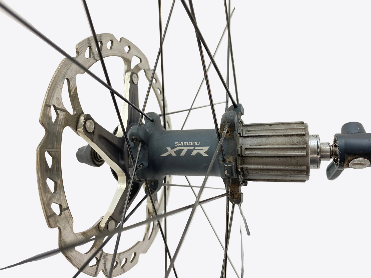 close up of the rear hub