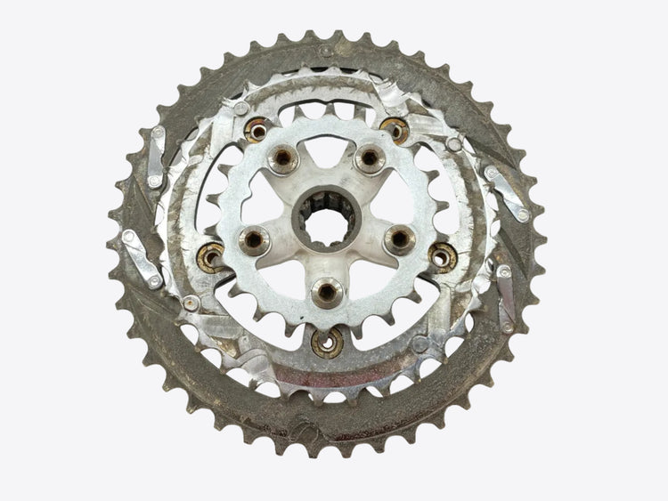 inside view of the chainrings