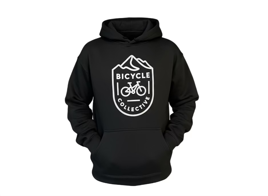 Bicycle Collective Black Hooded Sweatshirt