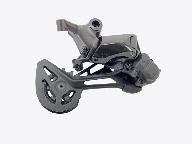 underside view of the derailleur