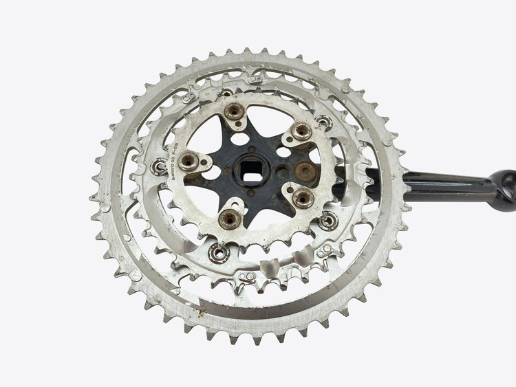 view of the chainrings