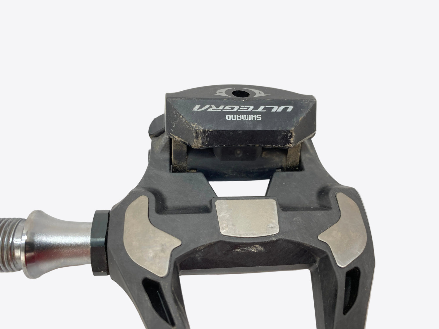 close up of the left pedal