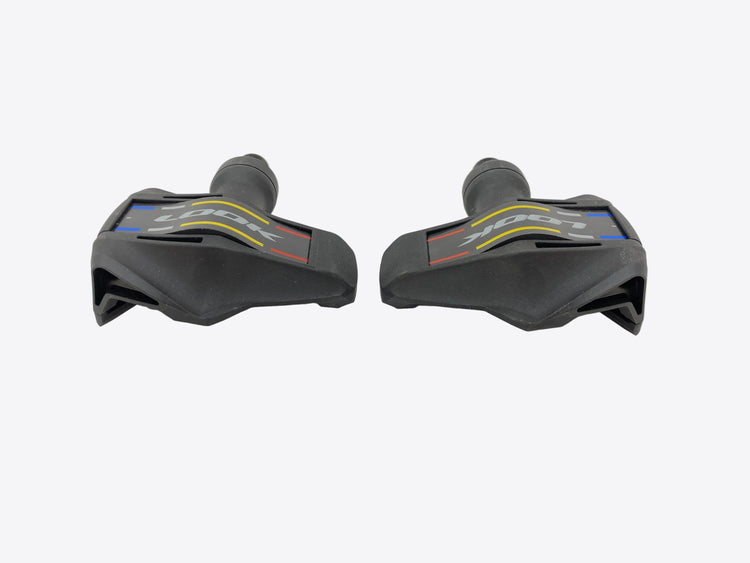 side view of the pedals