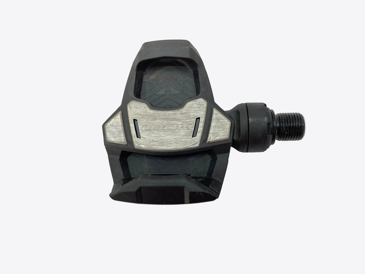 top view of the left pedal