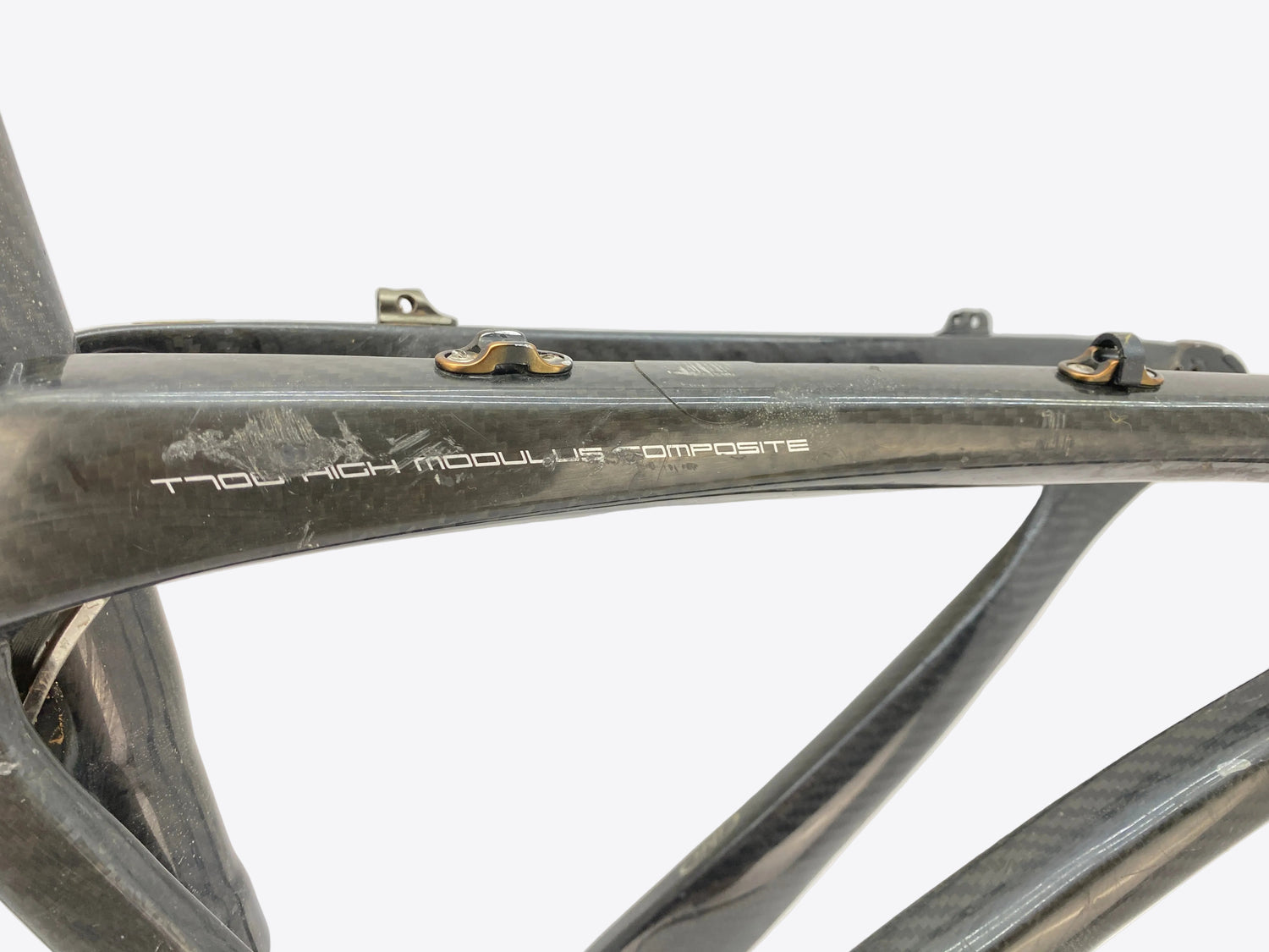scratches on the left seat stay