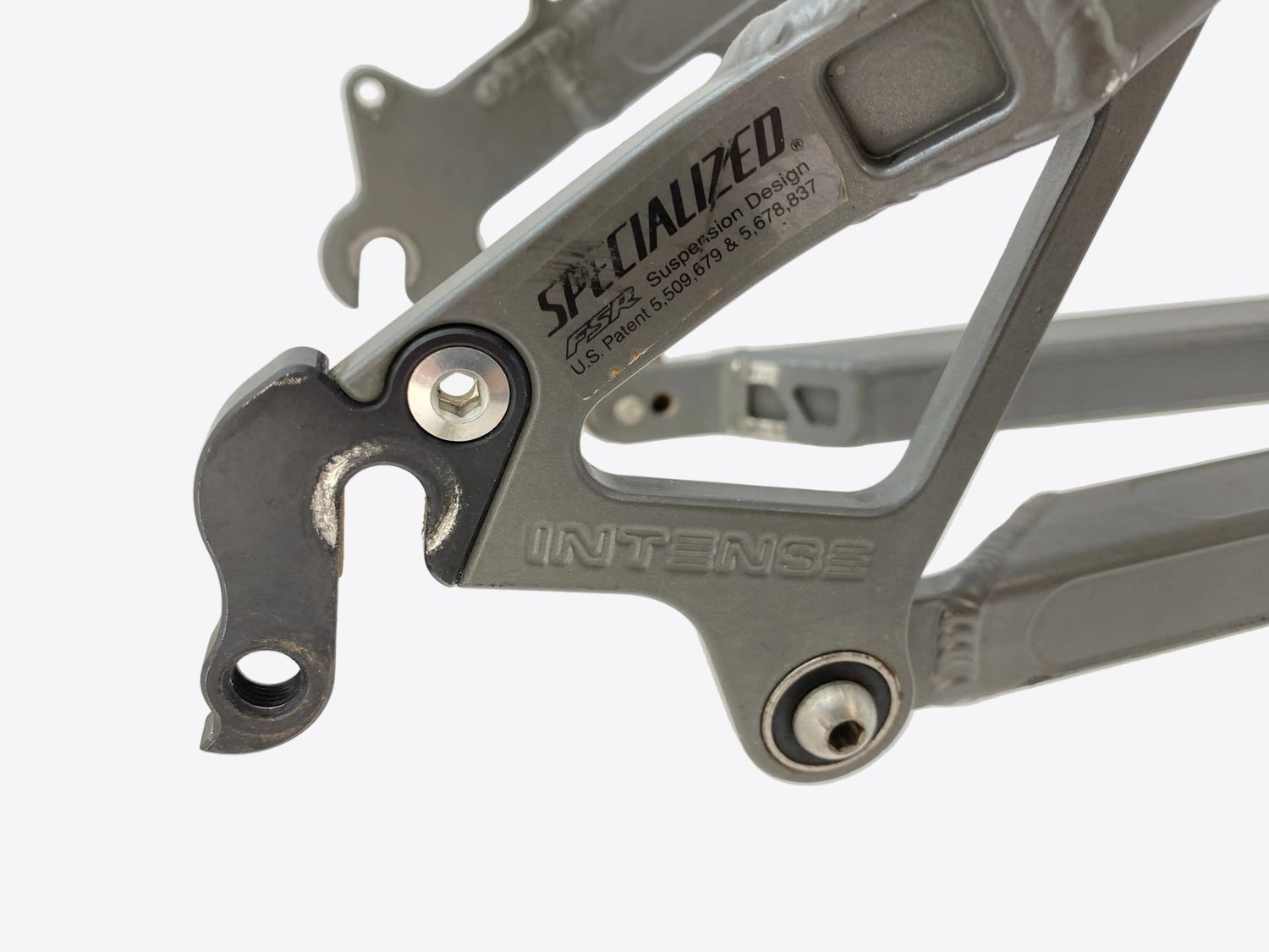 close up of the rear dropout