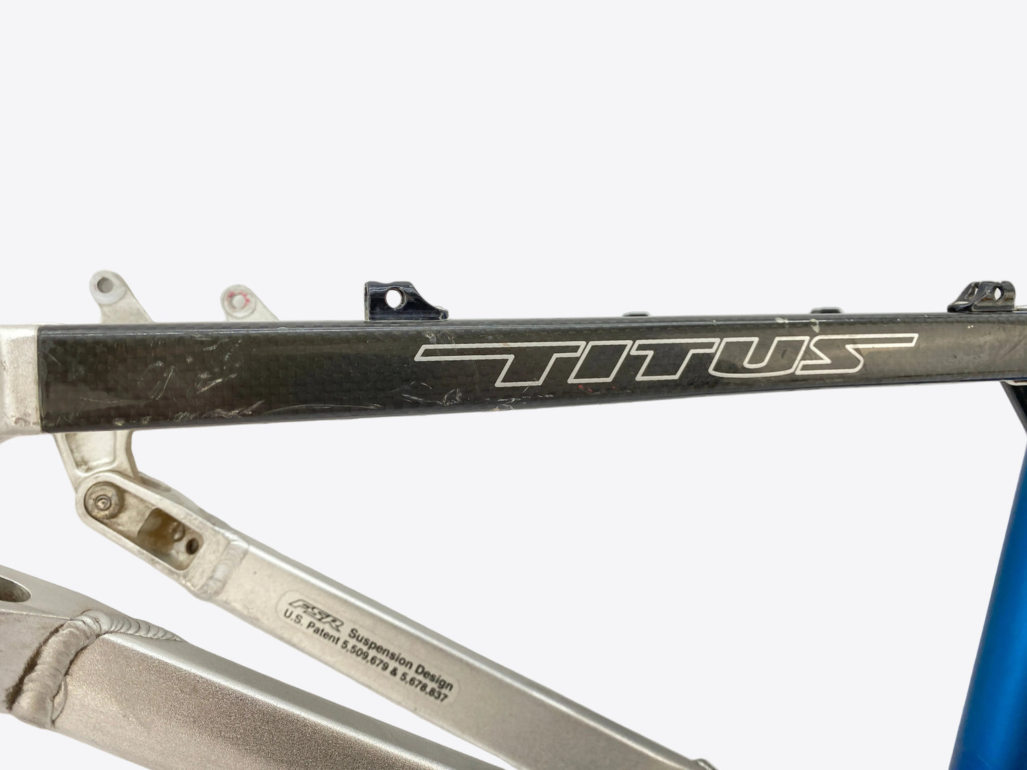 close up of the right seat stay