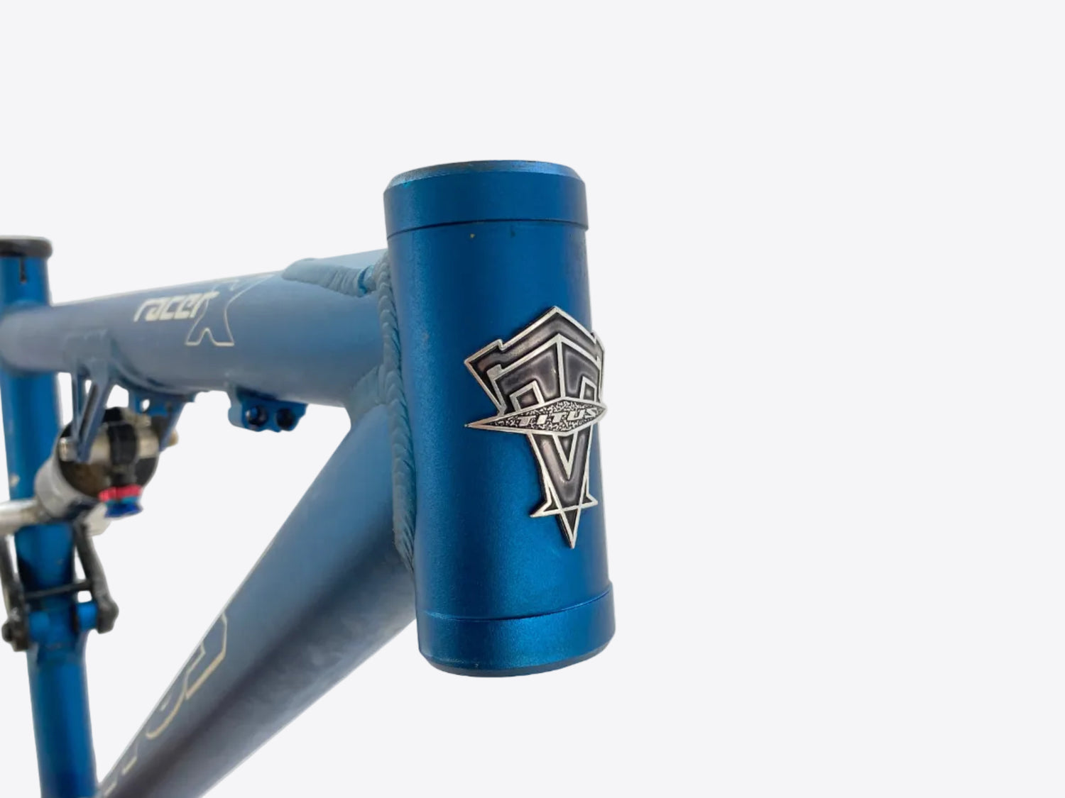 close up of the head tube
