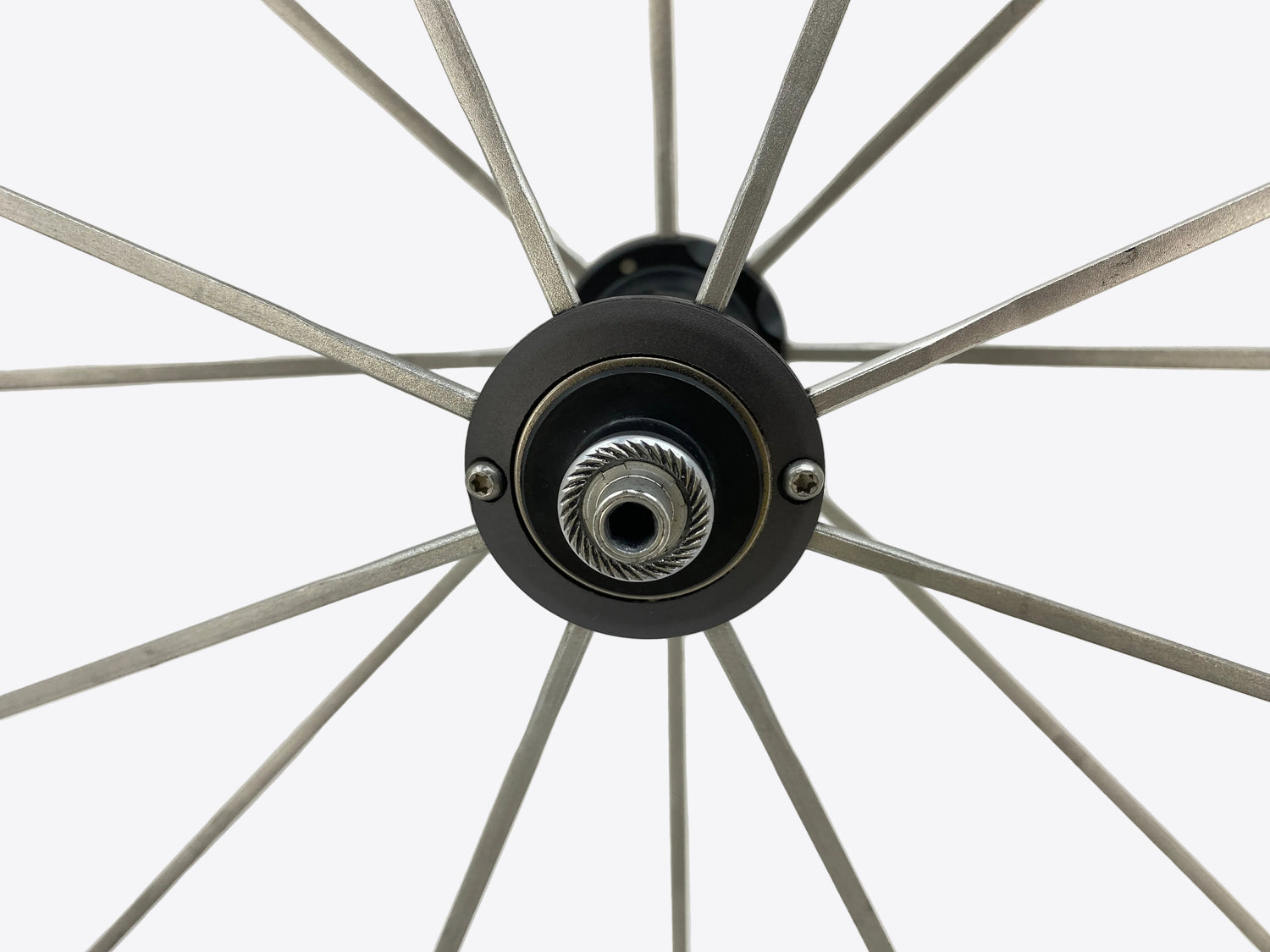 view of the left side axle end
