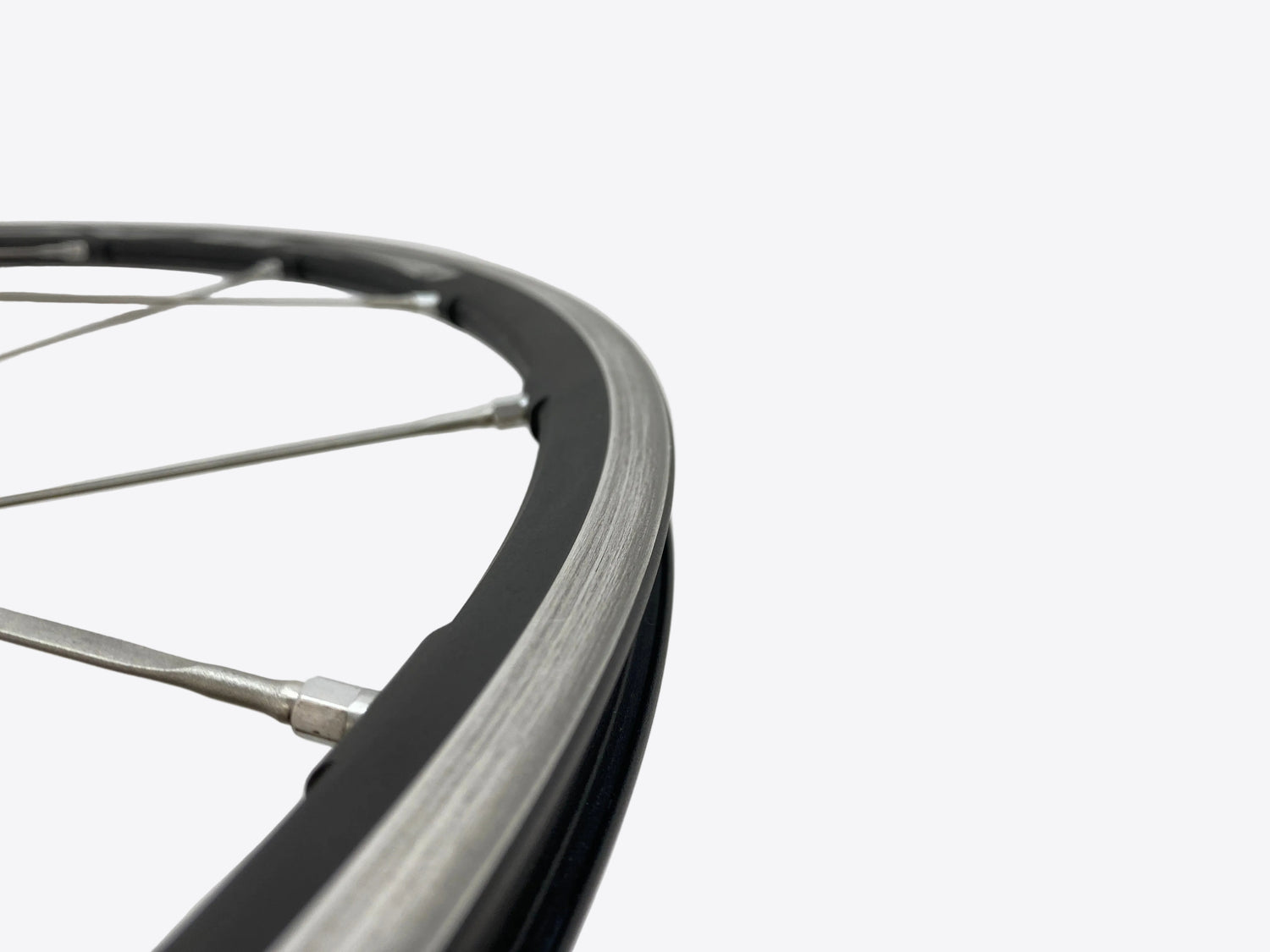 close up of the brake track
