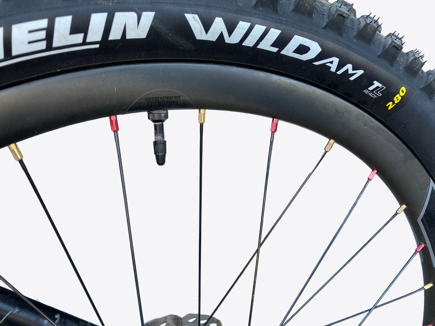 close up of the rim