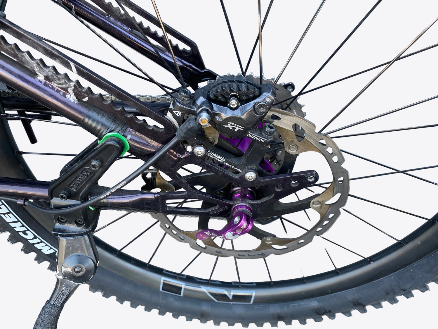 view of the rear brake