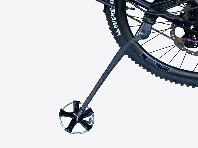 custom ski pole kickstand