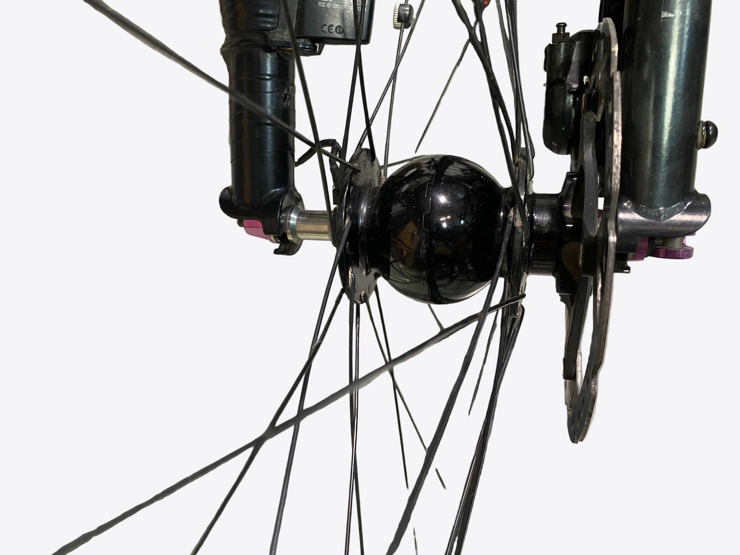 view of the front hub
