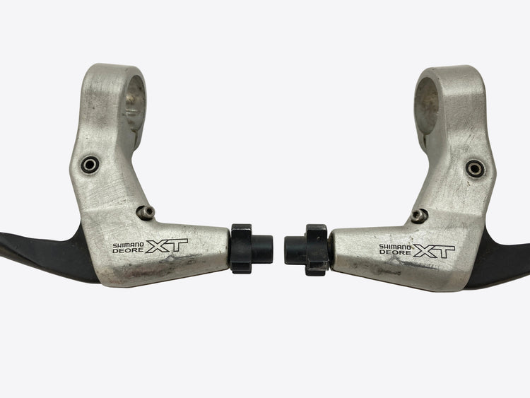 close up of the levers