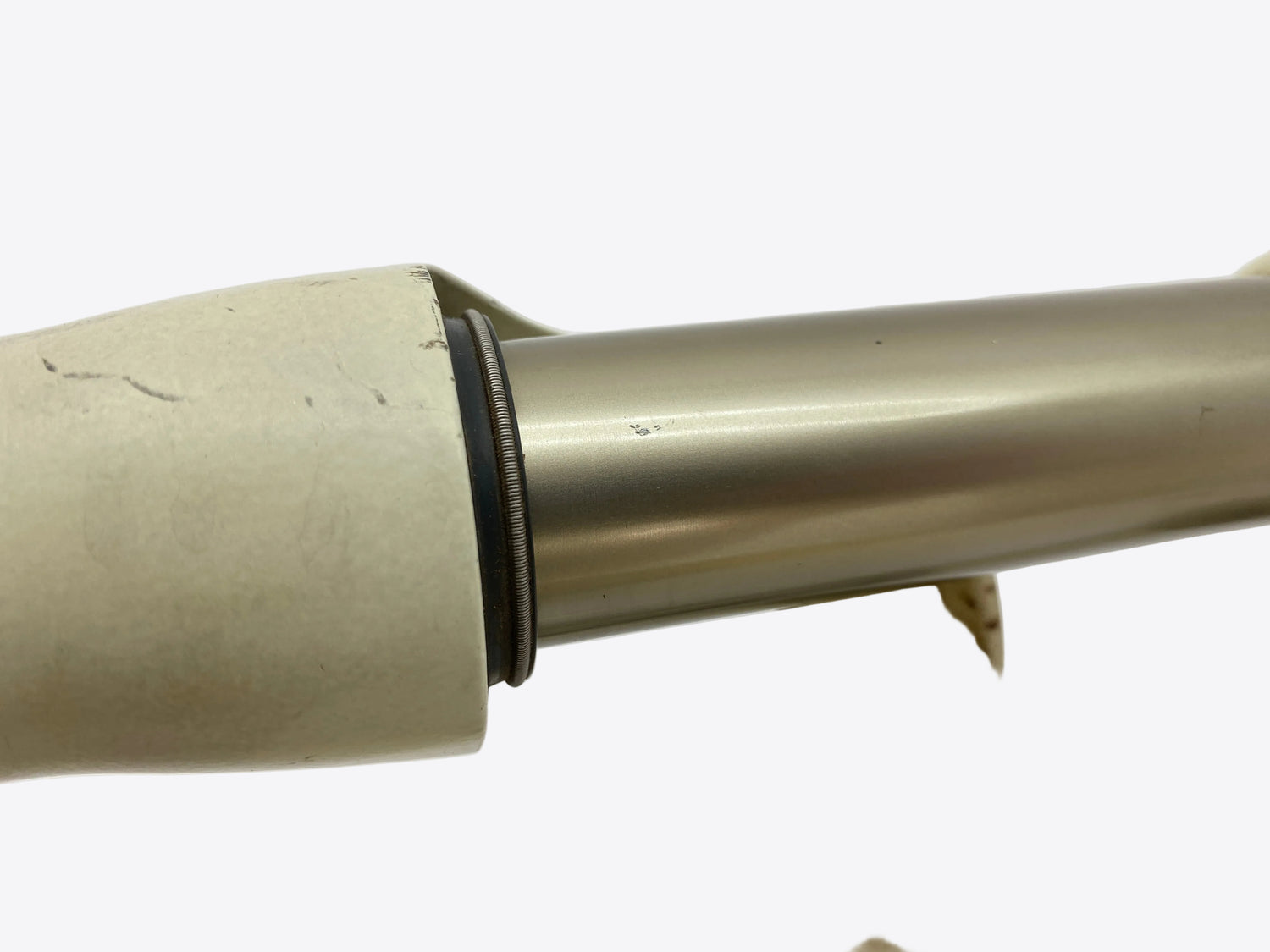 scratch on the left stanchion