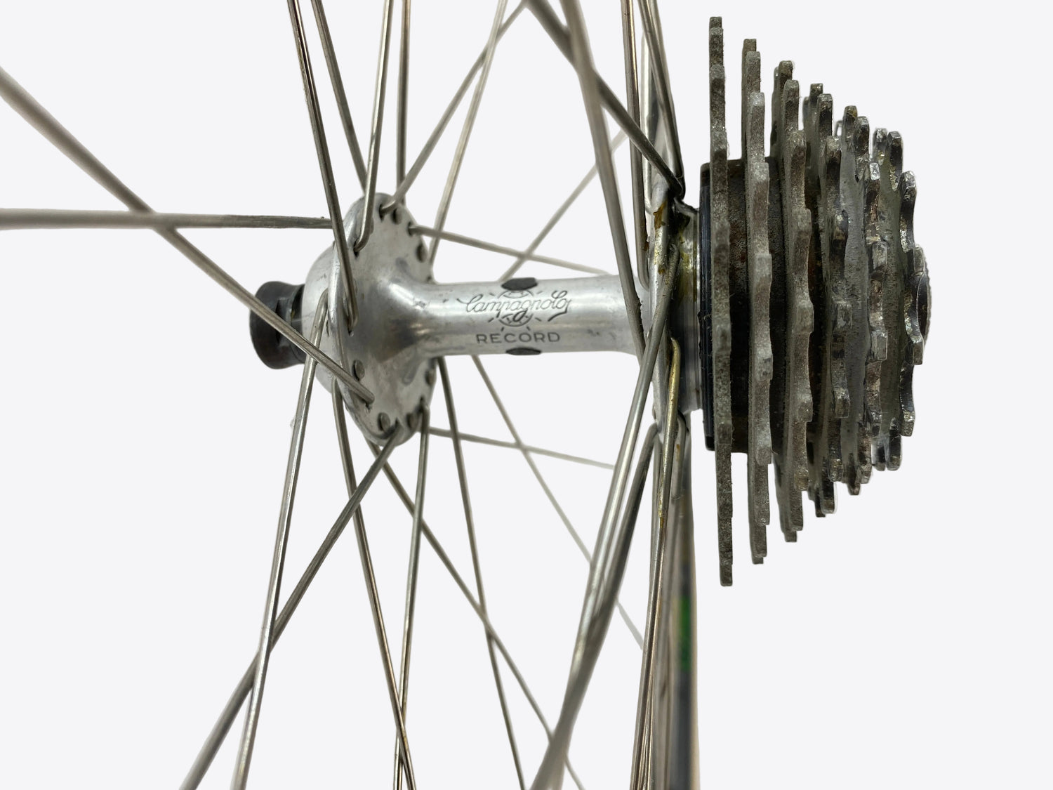 close up of the rear hub