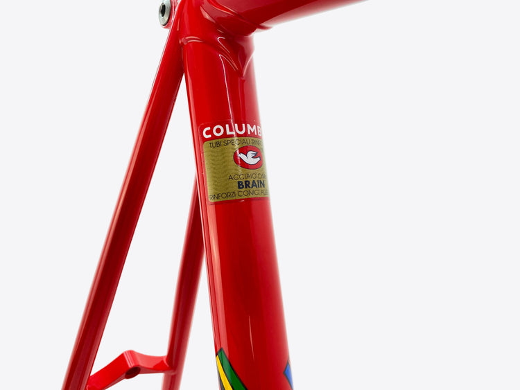 tubing label on the seat tube