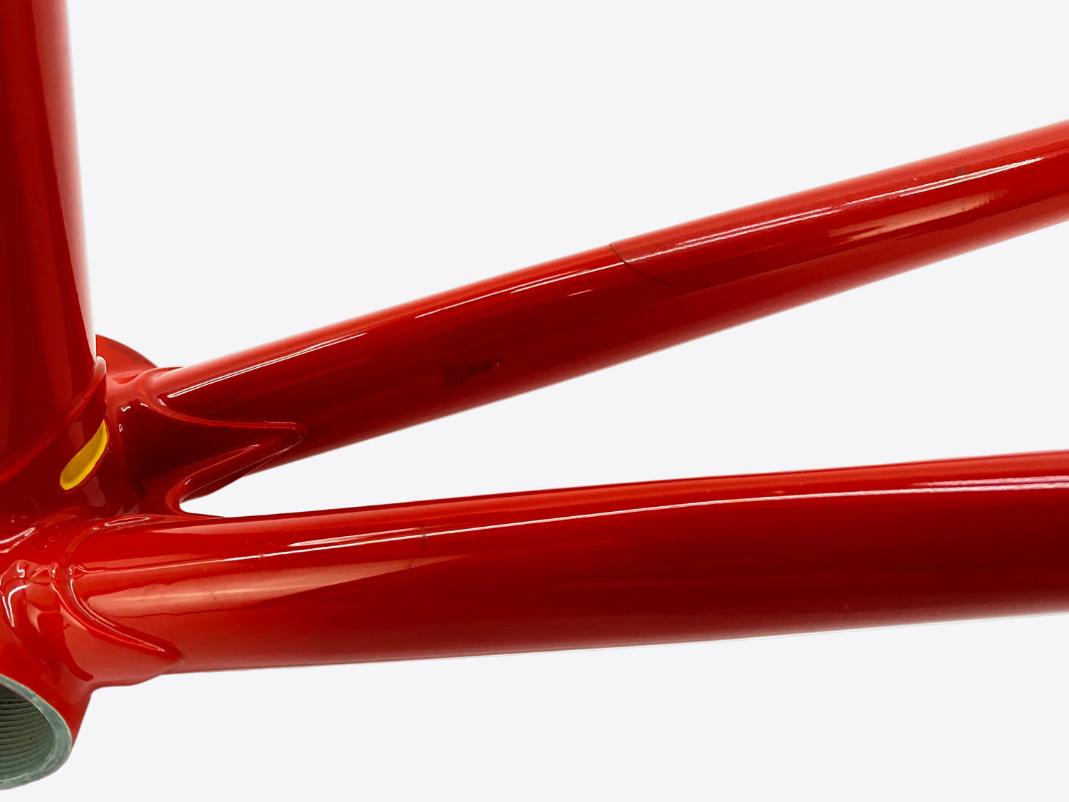 scratch inside the right chain stay