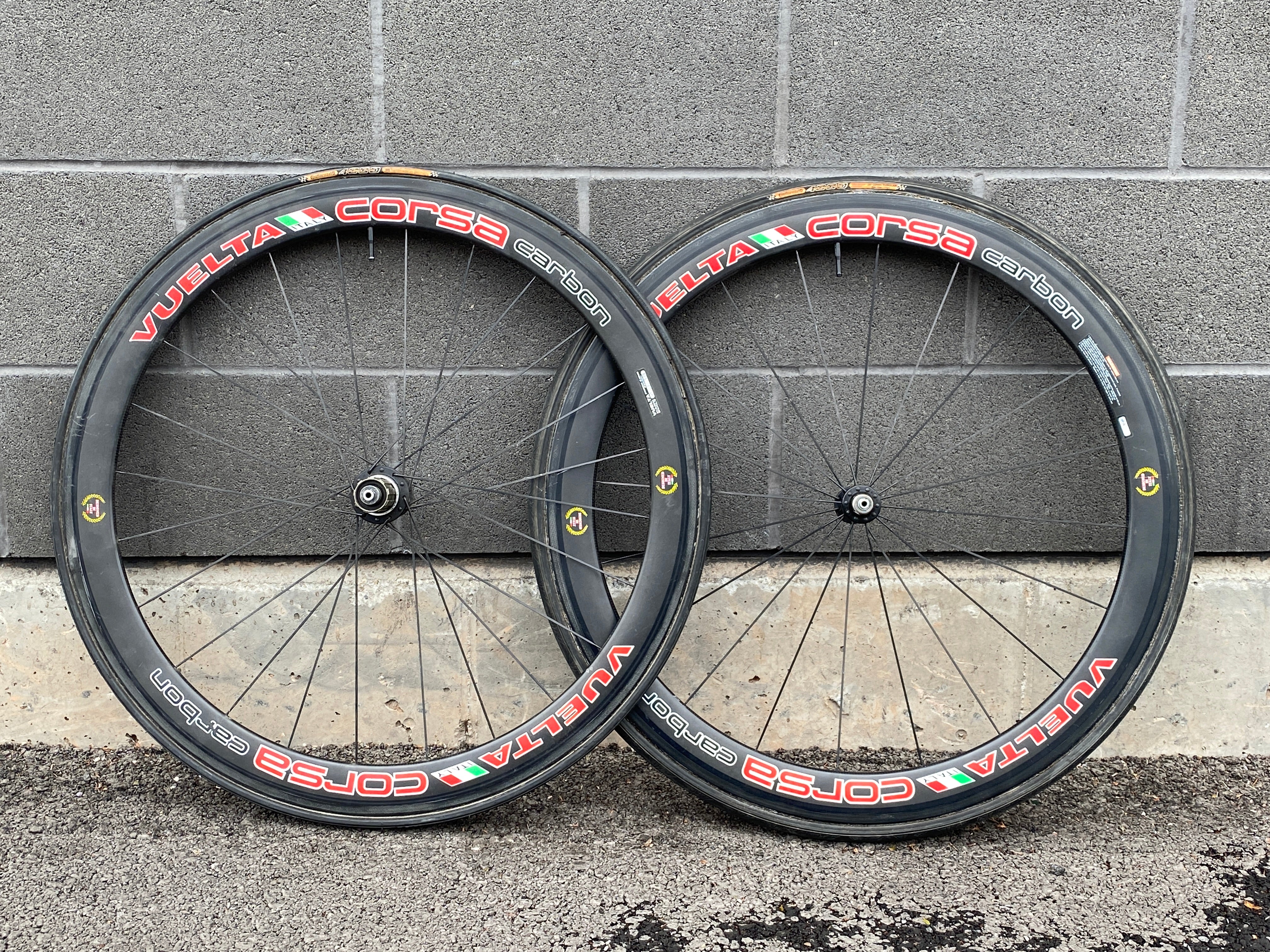 Vuelta Corsa Carbon Tubular 700c Road Wheelset QR