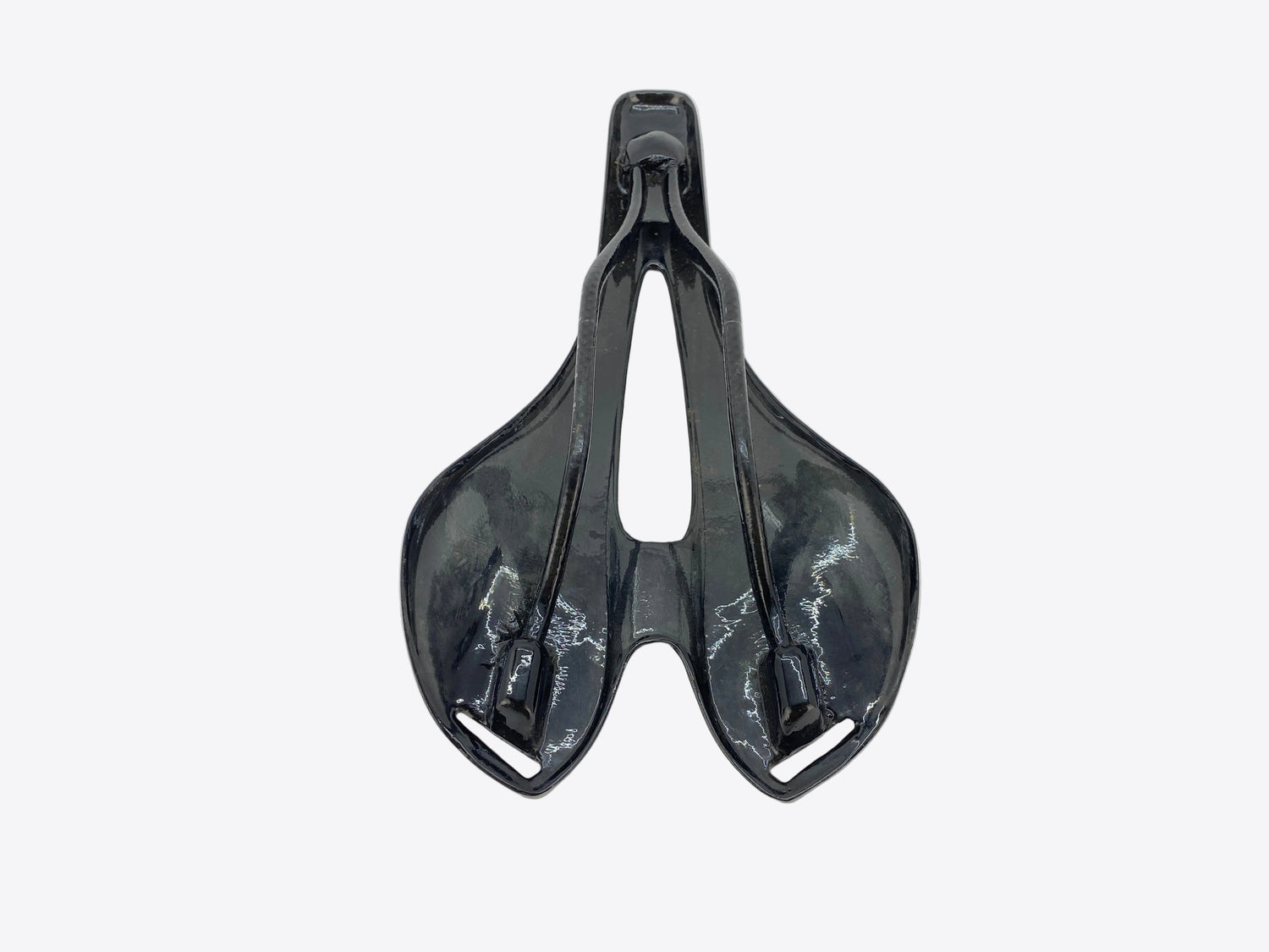 underside view of the saddle