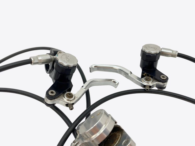 view of the brake levers