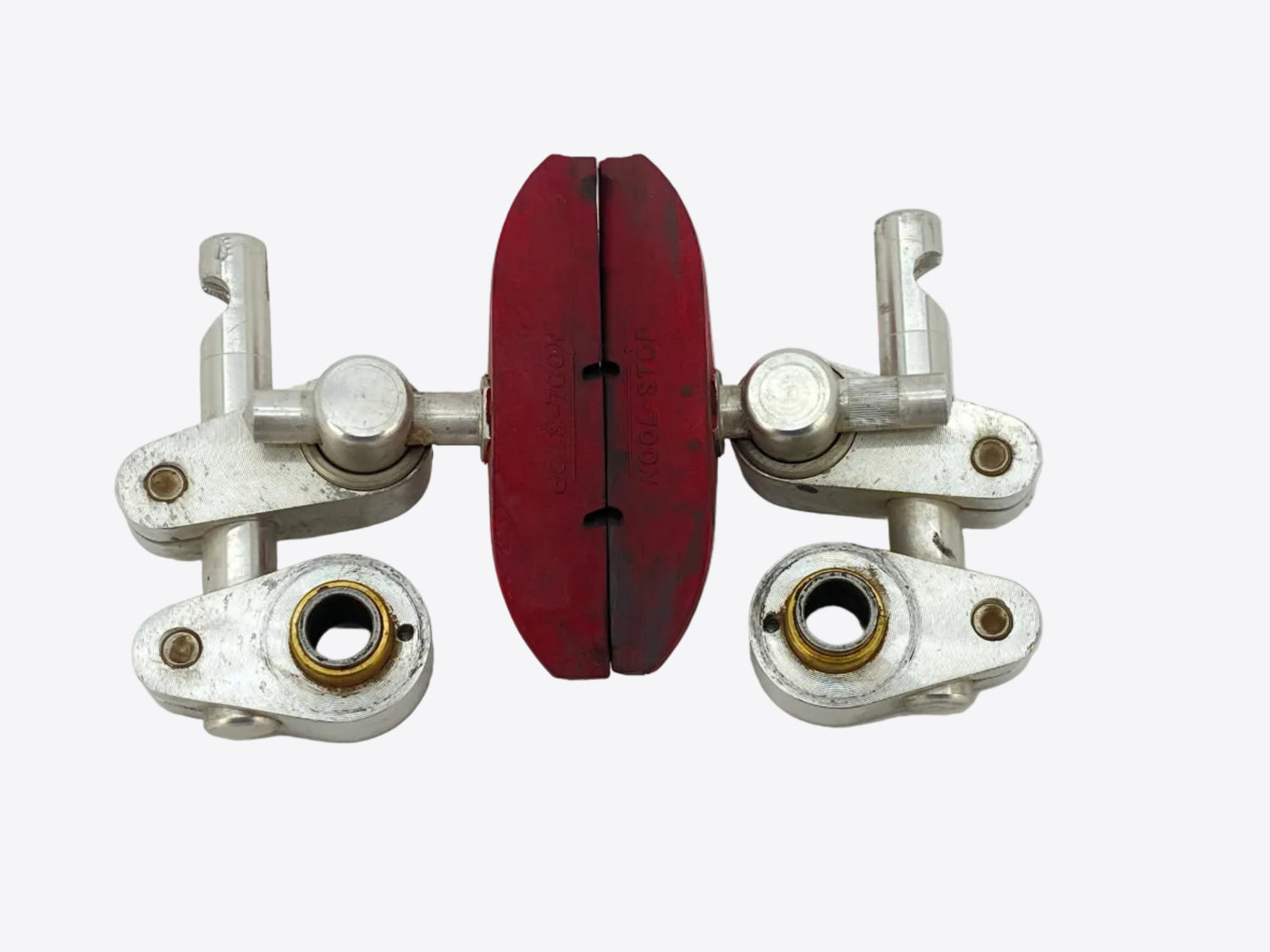 backside view of the brakes