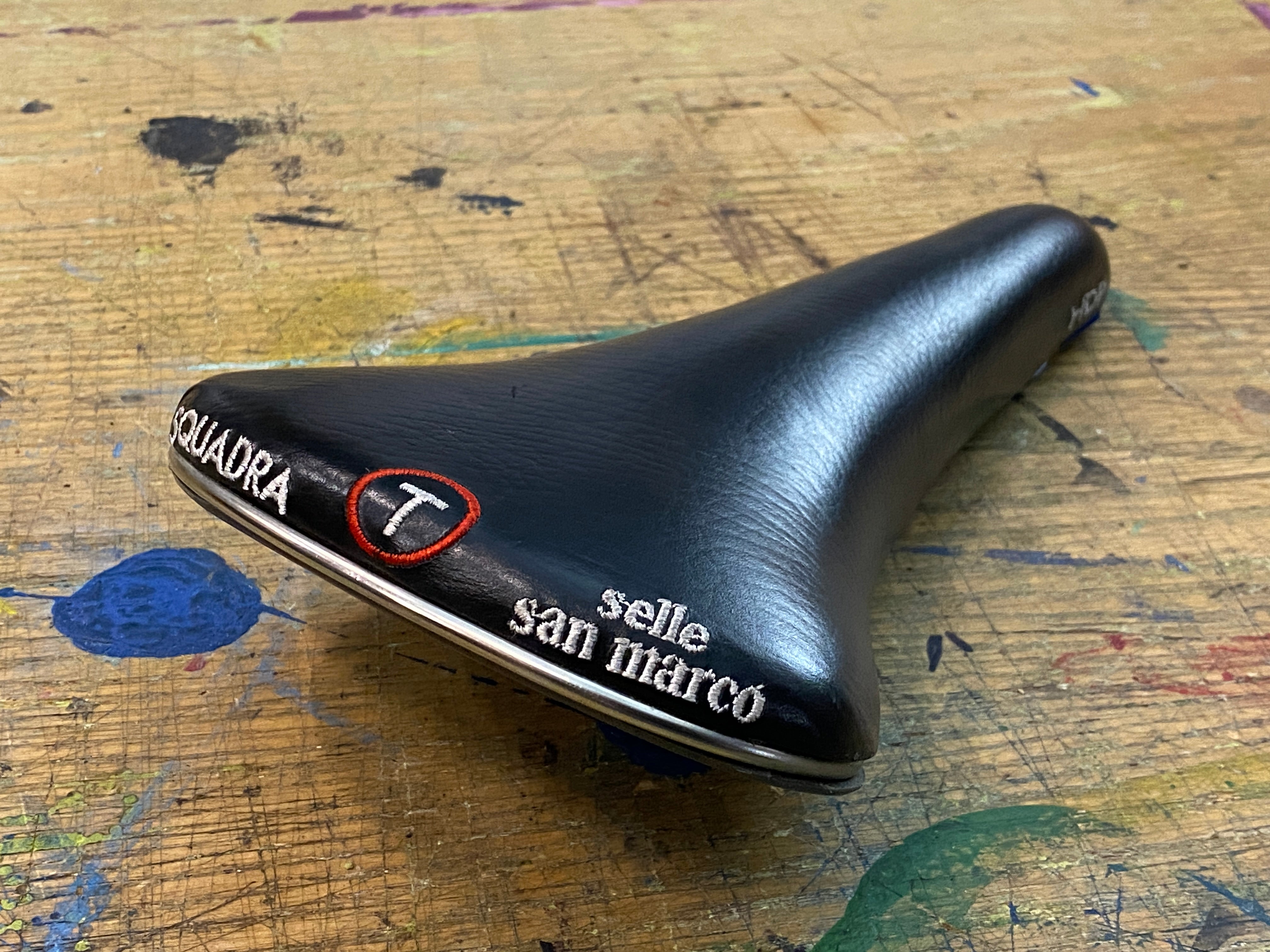 Selle De Vélo San Marco Noire Années 70/90 - Avec Ressorts, Très Confortable, Occasion Bon état