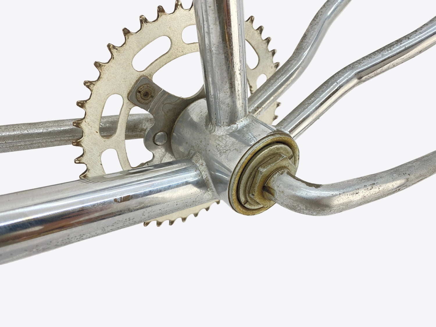 close up of the bottom bracket